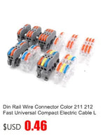 Wire Connector 252 253 254 255 Mini Quick Conectors Universal Compact Wiring Conductor Push-in Terminal Block LED Conector