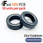 Anti-Interference Ferrite Toroid Core Ni-Zn - High Frequency Common Mode Inductor Ring for Electronic Equipment