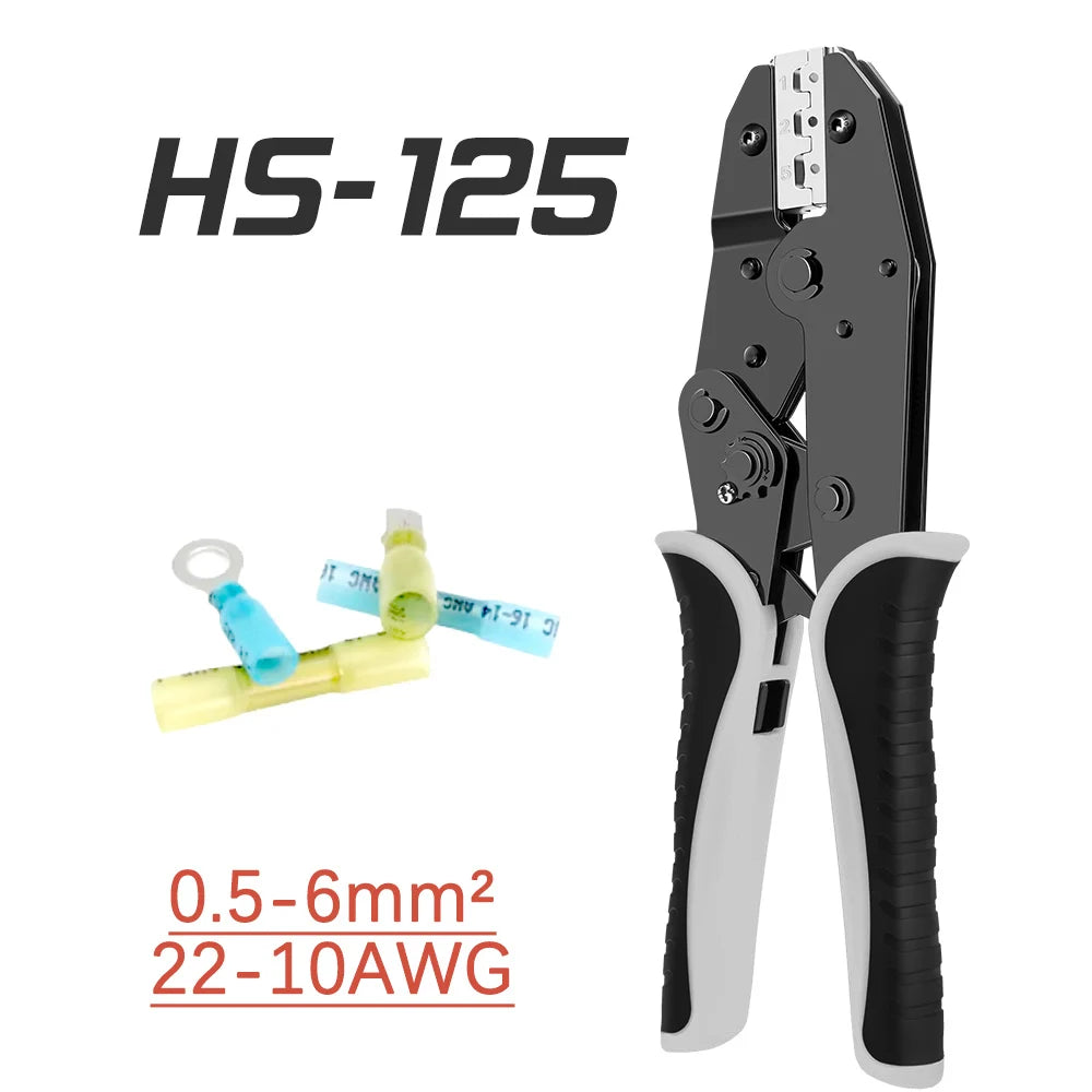 9 Inches Ratcheting Wire Crimper Pliers 03B/10N/10WF/35WF/2546B/03J/125 Connectors Multi-functional Hand Crimping Tool