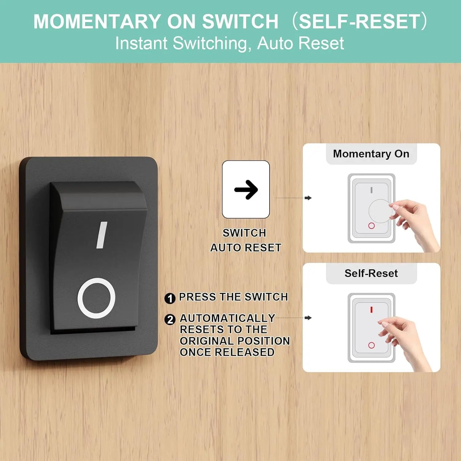 3PCS KCD4 Rocker Switch 4Pin 2 Position DPST On Off Black Mini Boat Rocker Switch 20A 125VAC 16A 250VAC Square Toggle Switches