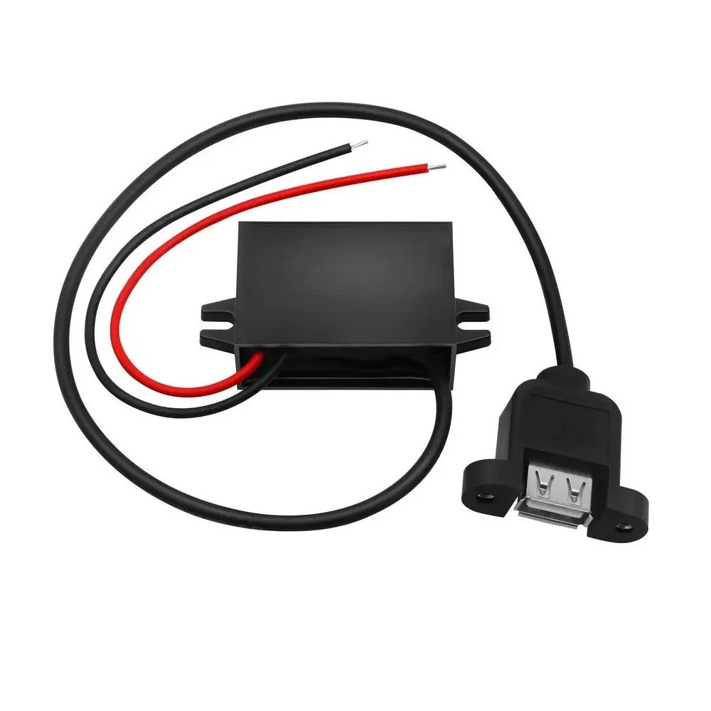 12V 24V 36V 48V 60V 72V 80V to 5V 3A 8-85V to 5V DC Step Down USB Converter With Car Charger Power Supply Output Waterproof