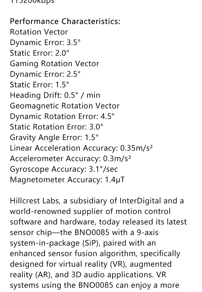 WAVGAT High Accuracy Nine-Axis 9DOF AHRS Sensor Module GY- BNO080 BNO085 GY-ICM20948V2 AR VR IMU
