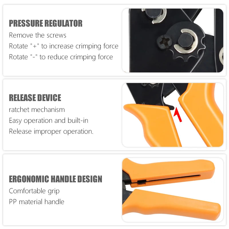 SN-48B Crimping Plier 0.5-2.5mm2 20-13AWG SN-28B/48B/2 Dupont XH2.54 KF2510 SM 2.54 3.96 TAB 2.8/4.8/6.3 Plug Type Terminal