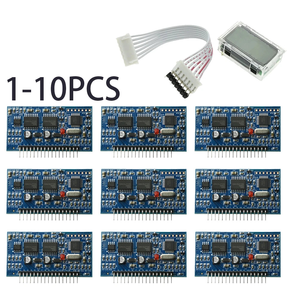 1-10PCS 5V DC-AC Pure Sine Wave Inverter SPWM Driver Board EGS002 12Mhz Crystal Oscillator EG8010 + IR2113 Driving Module LCD