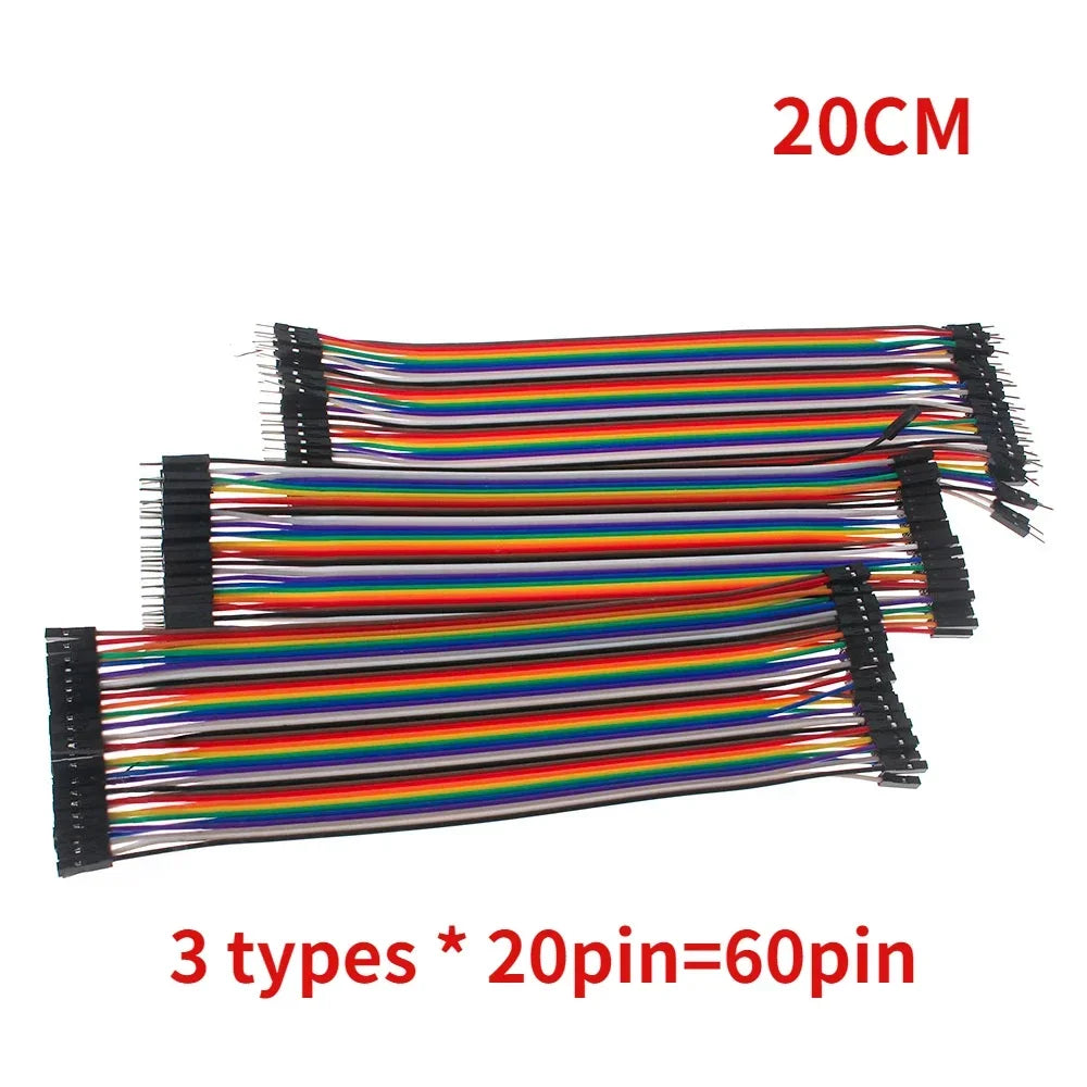 MB102 Breadboard ZY-204 400 Tie Point Solderless PCB Test Bread board Dupont Line Kit 20/40Pin 10/15/20cm Diy Electronic Kits