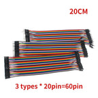 MB102 Breadboard ZY-204 400 Tie Point Solderless PCB Test Bread board Dupont Line Kit 20/40Pin 10/15/20cm Diy Electronic Kits