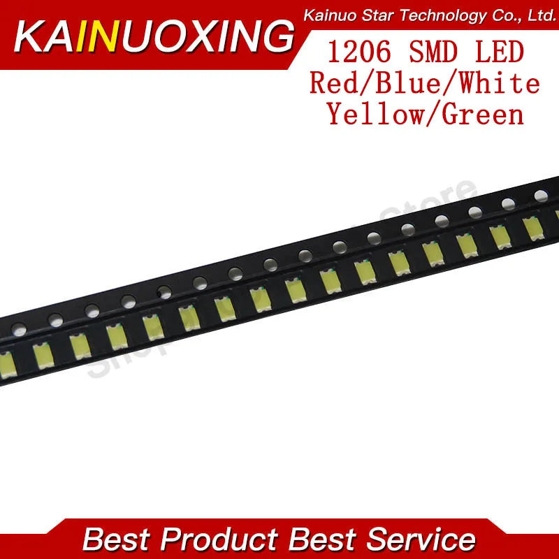 1Reel 0402 0603 0805 1206 1210 SMD LED Diodes light Yellow Red Green Blue White 5000PCS 4000PCS 3000PCS 2000PCS