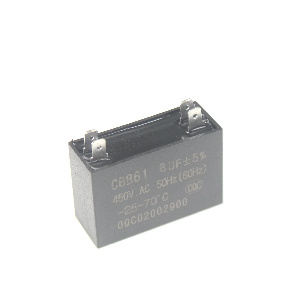 5PCS CBB61 450V dip4pin Fan Start Capacitor 1uF 1.2uF 1.5uF 2.0uF 2.5uF 3.0uF 3.5uF 4.0uF 4.5 5.0uF 6.0uF 7.0uF 8.0uF 10uF 12uf