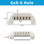 OMCH Terminal Bar 7x10 9x14mm Brass Ground Neutral Block High Conductivity Bridge Connector for Power Distribution Cabinet