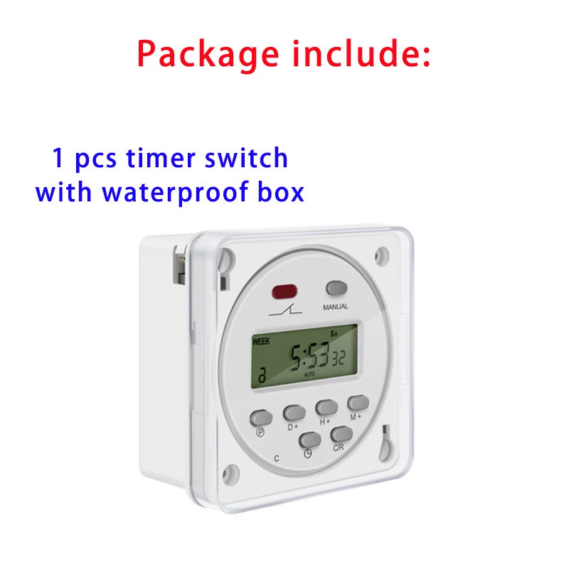 CN101A LCD Time Switch 12V 24V 110V 220V Time Relay Street Lamp Lillboard Power Supply Timer