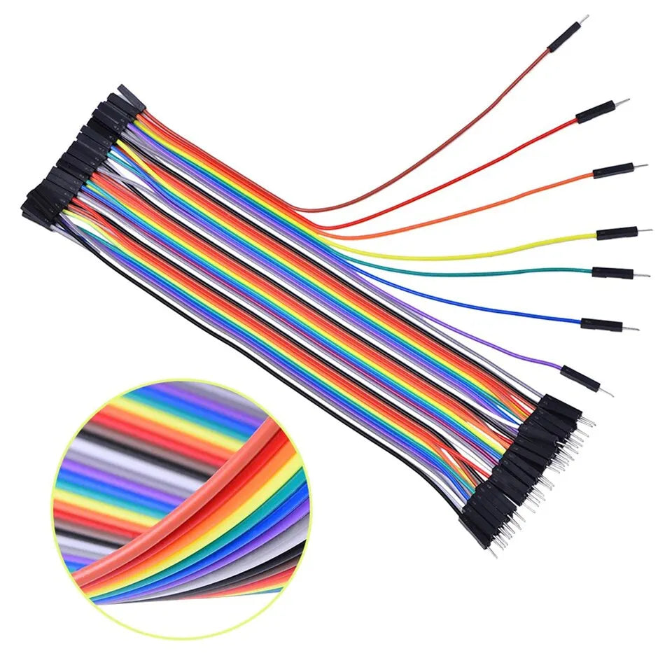 40PIN 20/10CM Dupont Cable Male to Male Female Jumper Wire for Arduino DIY Kit 3 Different Connections for Electronics Projects