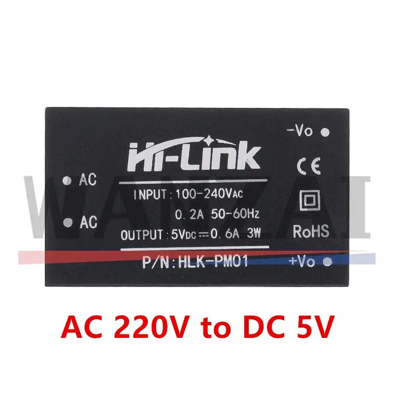 1pcs HLK-PM01 HLK-PM03 HLK-PM12 AC-DC 220V  mini power supply module,intelligent household switch power supply module
