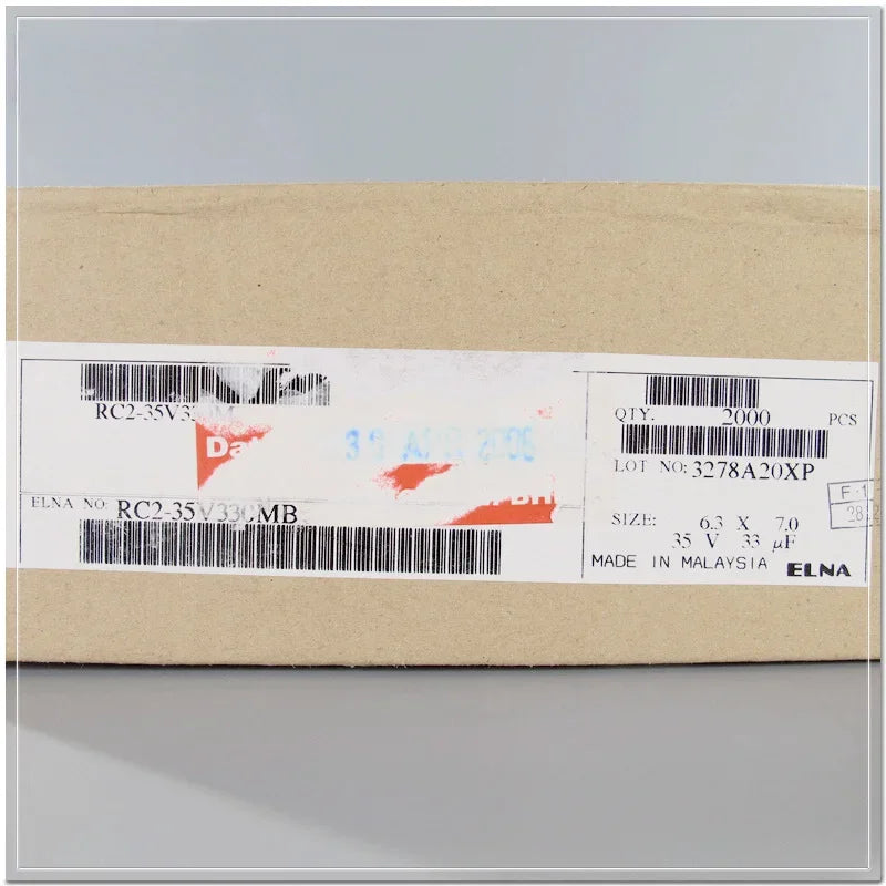10PCS/100PCS ELNA RC2 series 35V33uF small Size audio electrolytic capacitor 6.3X7mm 85℃