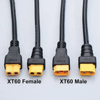 XT60 Plug Male Female Connector to DC 5525/DC5521 Battery Charging Adapter Power Cable For Fly FPV Multirotor Field Repair 15A