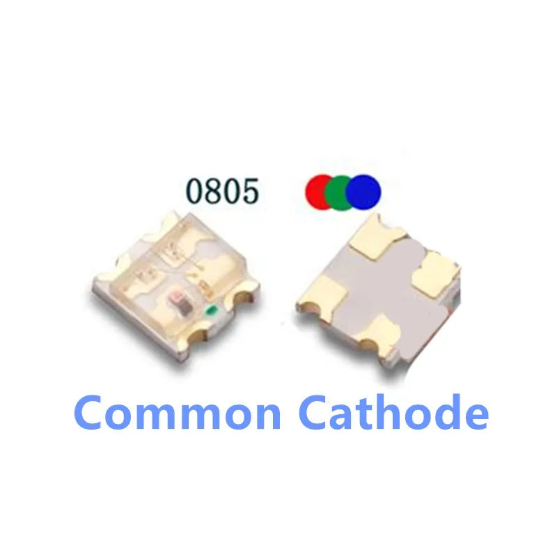 0805 RGB SMD LED, Common Anode/Cathode, REd-Blue-Green,Full Color Lamp Beads 1.6*1.5MM/2.0*1.2MM