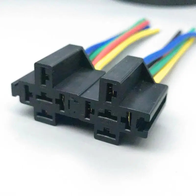 Waterproof Automotive Relay 12V 24V 4PIN 5Pin 40A with Black Red Copper Terminal Car Auto Relay Socket SPDT Harness Cable