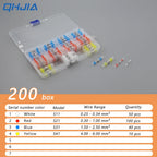 50-500Pcs Waterproof Heat Shrink Tube Solder Insulated Butt Splice Connectors Set for Electrical Wire Terminals - Electric Splic