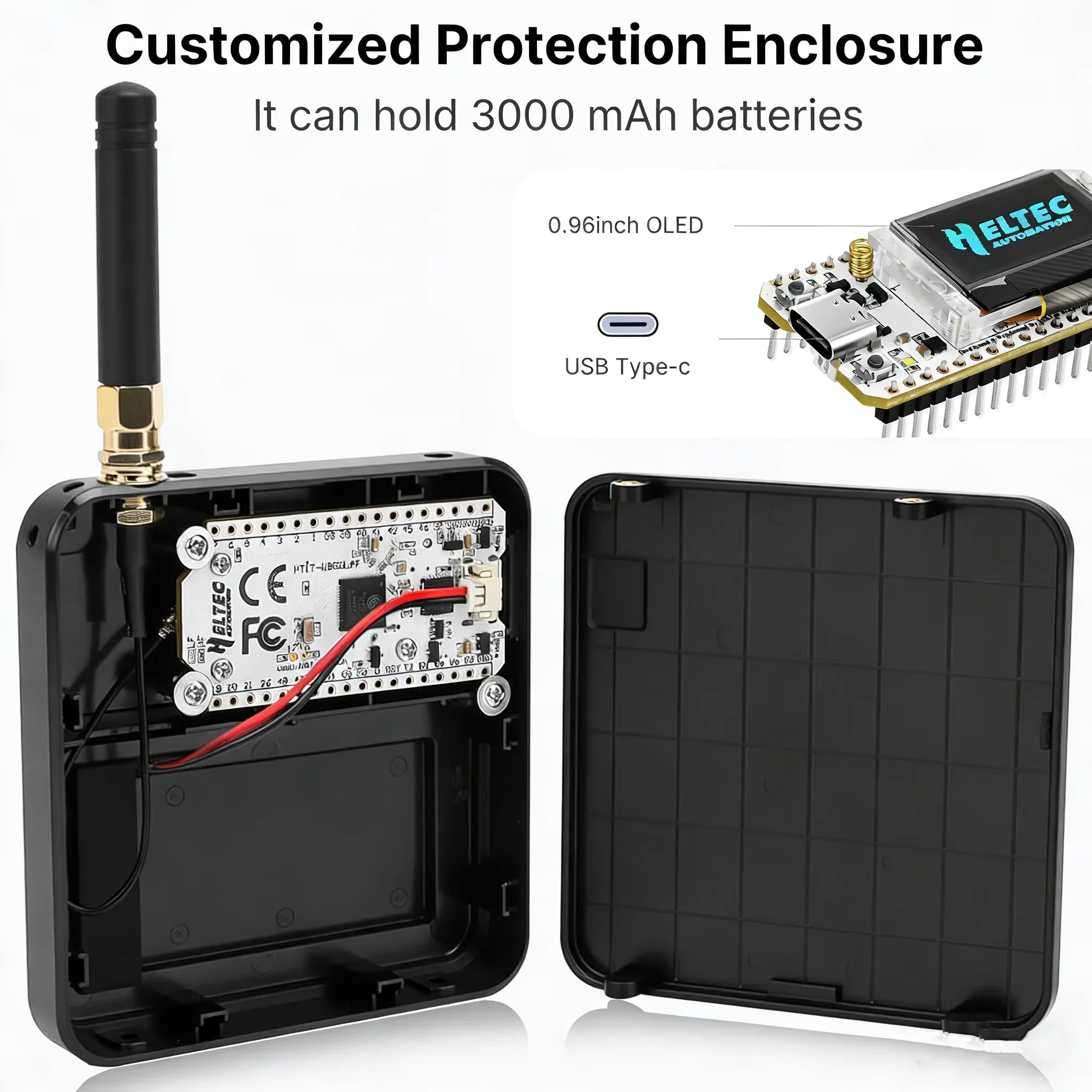 Heltec WiFi LoRa 32 V3 with 3D Printed Case ESP32-S3 SX1262 Meshtastic LoRaWAN Development Board