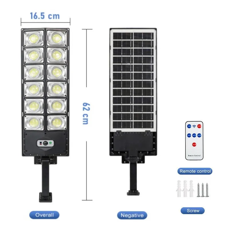 9990000000LM Most Powerful LED Solar Light Outdoor Motion Sensor Solar Lights IPX67 Waterproof Solar Street Lamp Garden Lantern