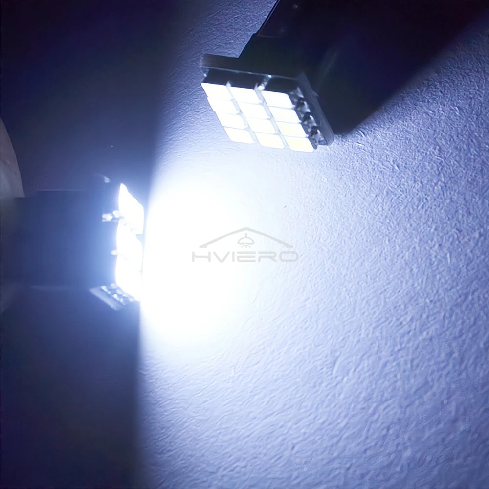 10PCS T10 W5W 12SMD 1206 Car Wedge White LED DC 12V Canbus No Error Decoder External Lights License Plate Lamp Corner Backup Led