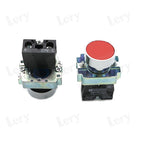 1Pcs XB2-BG21 XB2-BA31 XB2-BS54 22mm Knob Key Start Inching Power on Button Switch Self Reset Small Mushroom Head Emergency Stop