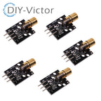 KY-008 650nm Laser Sensor Module 6mm 5V 5mW Red Dot Diode Copper Head for Arduino