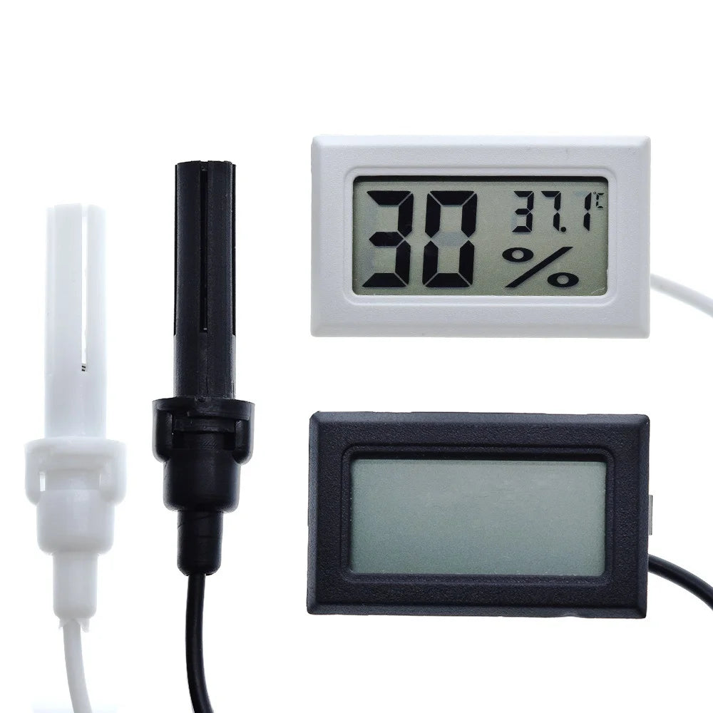 Mini LCD Digital Thermometer Hygrometer High Precision Household Humidity Gauge Incubator Aquarium Humidity Temperature 1PC