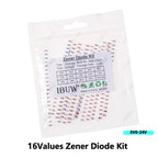 300PCS 16Values Zener Diode Kit 3V0-24V 1N4148 LL34 for Voltage Regulation Projects 5V1  3V9 3V3 3V0 15V 12V 10V 8V2 7V5