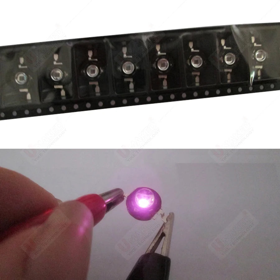 10pcs LED Infrared Red 850nm 940nm 3W High Power LED Chips 60 Degree or 120 Degree LED Beads for Night Camera DIY Lamp Bulbs