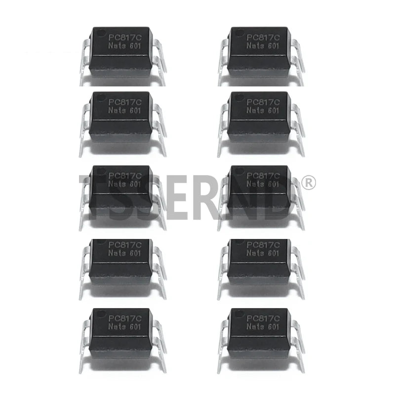 50PCS PC817 PC817C 817 817C EL817 5v Optocoupler FL817C PS817C DIP4 DIP Opto Coupler New and Original Optical Isolation IC Chip