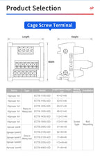 ENMG ECTB Terminal Block 10A 24-Point 42-Point 48-Point 84-Point PLC Signal Transfer Junction Rail Mount Power Distribution Box.