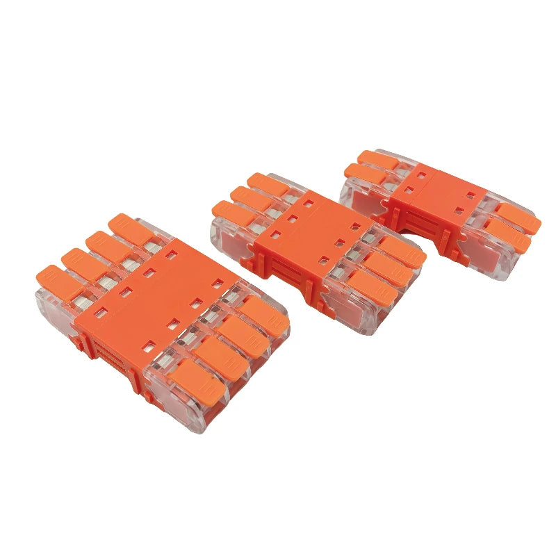10pcsQuick Lever Splicing Wire Connectors 2/3/4 Pins CMK642 Compact Plugable Male Female Terminals Universal Blocks