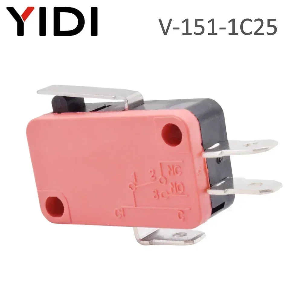 V-15 V-151 V-152 V-153 V-154 V-155 V-156-1C25 Microswitch SPDT Momentary Travel Mini Micro Limit Switch 1NO1NC Roller Lever Arm