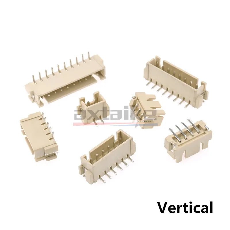 50PCS XH 2.54 2P 3P 4P 5P 6P 7P 8P 9P 10P Pin JST Male Female Connector 2.54MM Horizontal Straight Pin Header Housings Terminal