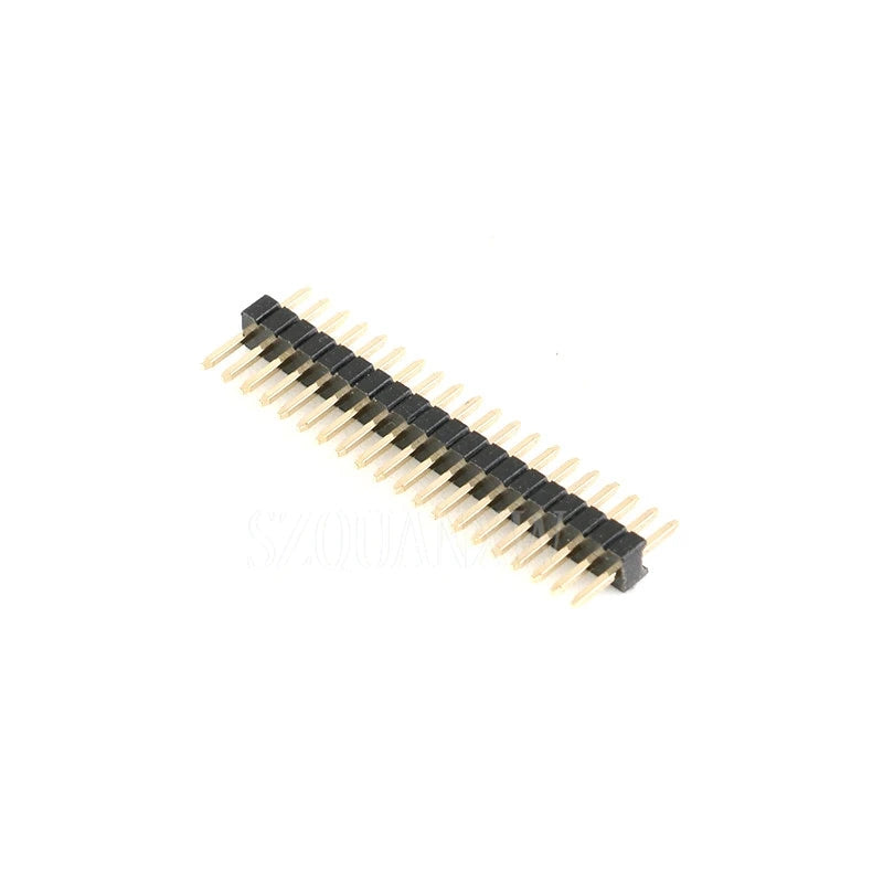 10pcs/Lot 1.27mm 1*40 2*40 Pin Header Male Pitch Male Single/Double Row Pin Header Strip Gold Plated Copper Connector