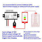 12V to 5V 3A15W DC DC Step Down Buck Converter Power Supply Module Type-C Adapter Male Female Micro USB Mini USB for Car ROHS CE
