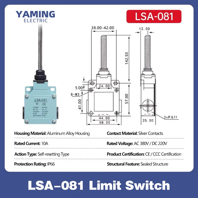 LSA Waterproof Travel Limit Switch LSA-001 LSA-003 LSA-012 LSA-021 LSA-031 LSA-061 LSA-071 LSA-081 Position Controller