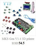 Mega 2560 R3 1pc RAMPS 1.4 control panel 5pcs DRV8825 or A4988 Stepper Motor Drive 3D Printer Parts