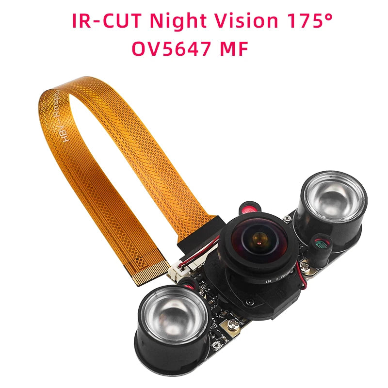Raspberry Pi 5 Camera 5MP 1080P Optional Night Vision Wide Angle IR-CUT FF AF Cameras for RPI 5 Pi5 Zero
