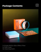 K&F CONCEPT Effects Filters Kaleidoscope Prism/Spiral Halo/Split Diopter/Motion Blur/4 6 8 Points Camera Lens Filter Photography
