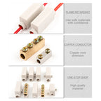 60A/400V 1-6mm2 Quick Butt Wire Connector High Power 100A/1000V 2.5-16mm2 Electric Cable Splicing Terminal Block Junction Box