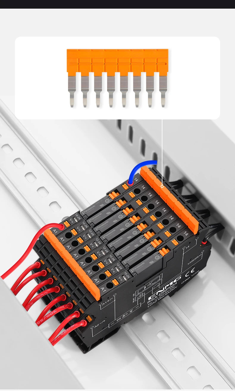 ENMG Ultra-Slim Intermediate Relay APAN3124, DC-to-DC 24VDC  1NO (Normally Open) Kit Solid State Electromagnetic Relay