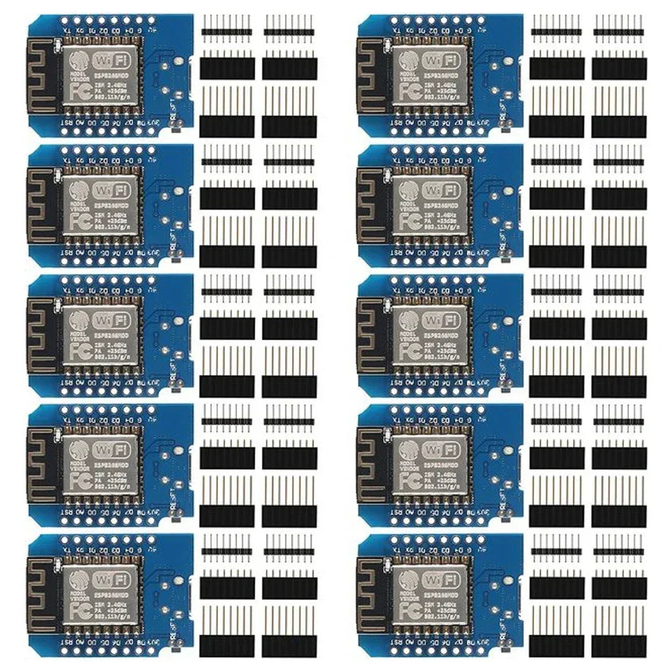 10pcs WeMos D1 Mini Pro V3.0 NodeMcu 4MB/16MB Bytes Lua WIFI Internet of Things Development Board Based ESP8266 CH340G Nodemcu V
