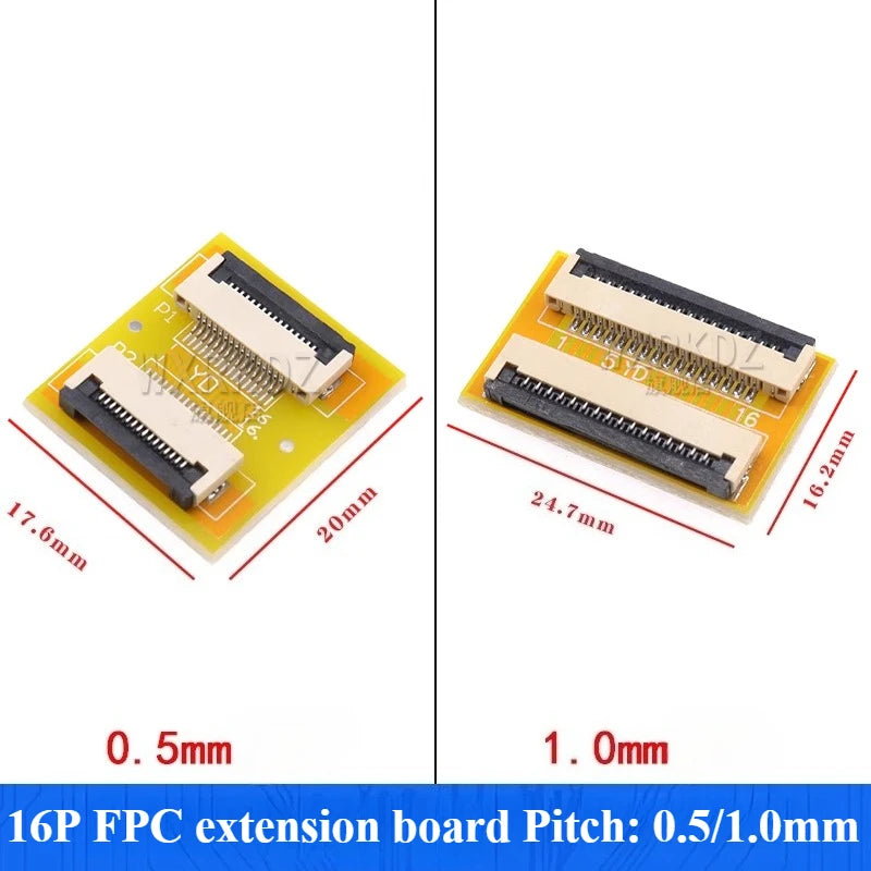 1pcs Fpc Ffc Flexible Flat Cable Extension Board/terminal Board Adapter 1.0mm Spacing 4 5 6 8 10 12 14 15 16 22~60 Pin Connector