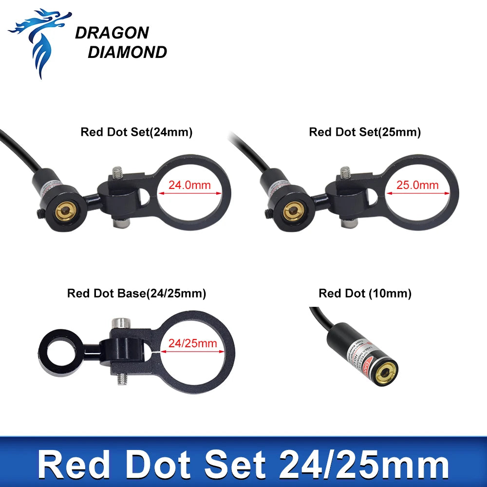 CO2 Diode Module Red Dot Set Positioning DC 5V Laser Engraver CO2 Laser Lens For DIY Co2 Laser Engraving Cutting Head