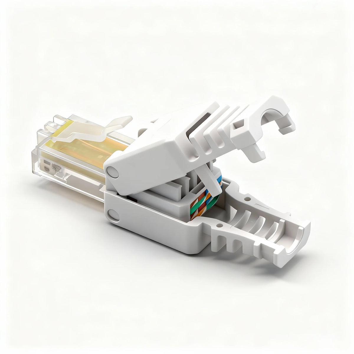BYXGD Toolless RJ45 Connector Reusable 100/1000Mbps Shielded Cat5e Tool Free Plug