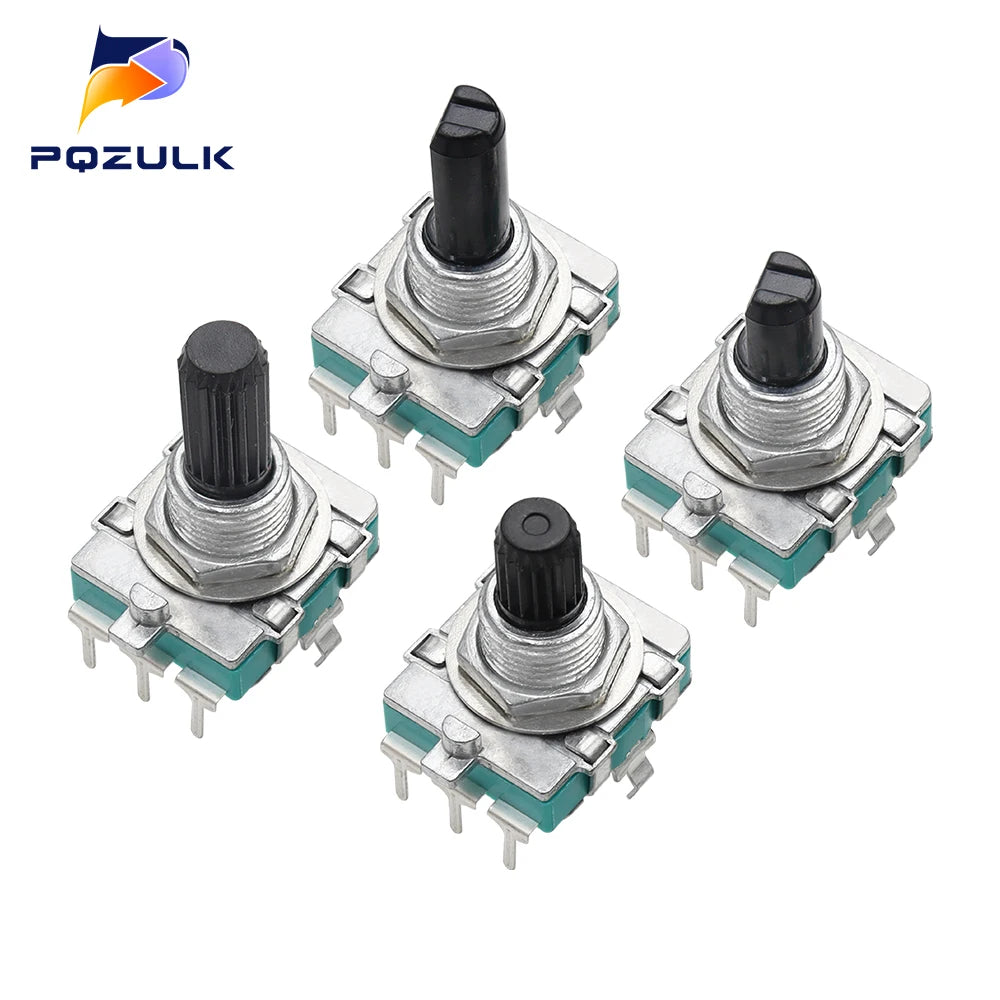 1PC EC16 Rotary Encoder 24 Position Pulse Digital Rotary 3Pin Amplifier Volume Switch Induction Cooker Switch 15/20MM Half Shaft