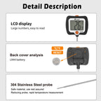 Confectionery/Sugar/Candy Thermometer Food Cooking Kitchen Digital BBQ Thermometer Meat Cake Milk Thermometer Tool