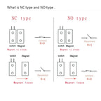 NC Door Sensor Metal Wired Roller Shutter Door Magnetic Contact Reed Switch for Security Alarm System