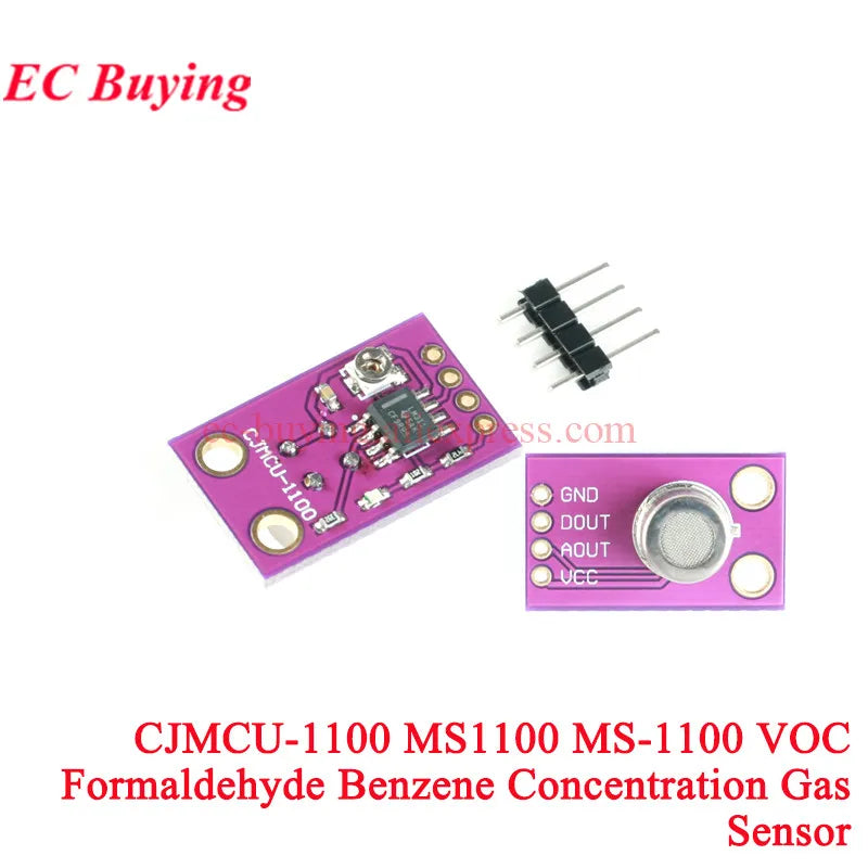 ZE08-CH2O 0-5ppm Electrochemical Formaldehyde Carbon Monoxide Sensor Module ZE08 CH2O Gas Detection Module UART/Analog Output